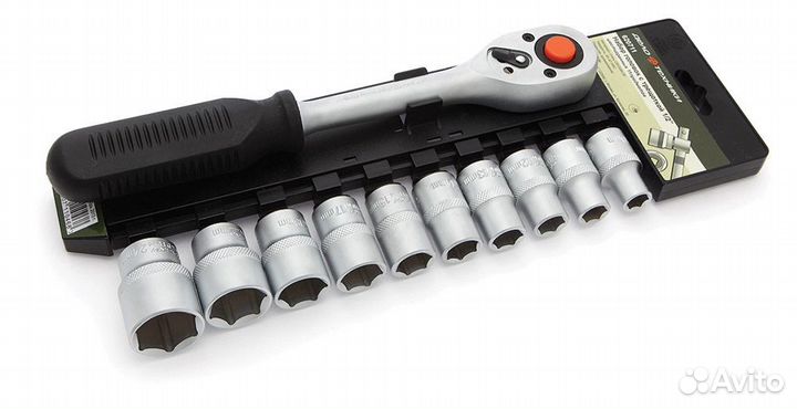 Набор головок шестигранных с трещоткой 1.2 11 шт