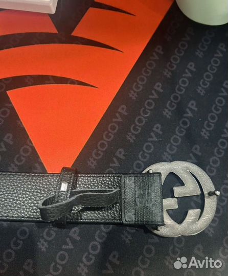 Gucci gg supreme ремень