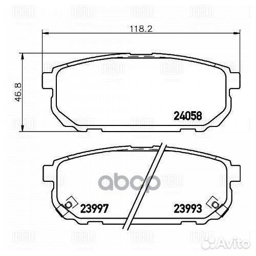 Колодки торм. для а/м Kia Sorento (02) / (06) д