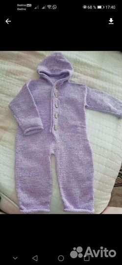 Комбинезон детский вязаный