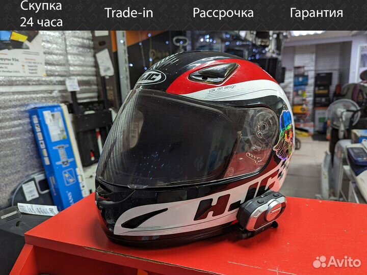 Шлем HJC CS-14 c гарнитурой vimoto V8