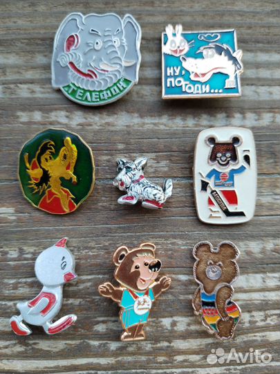 Значки-мультяшки СССР