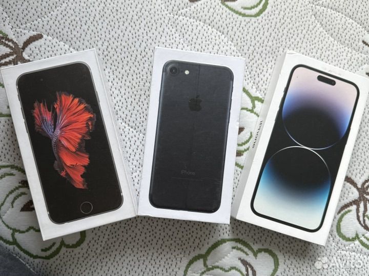 Коробки iPhone 14pro max, 7, 6s