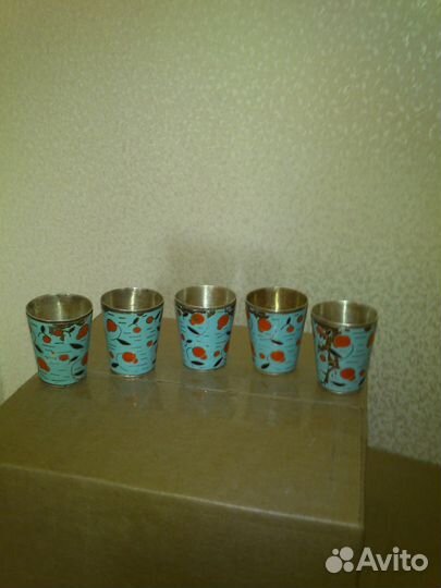 Стопки посеребренные