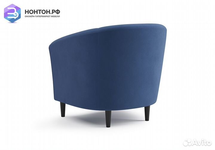 Кресло Вета велюр синий