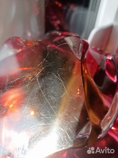 Пепельница из цветного стекла. Чехия 1980-е гг