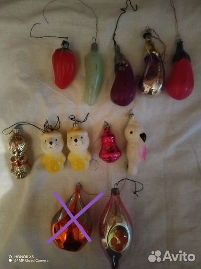 Елочные игрушки СССР
