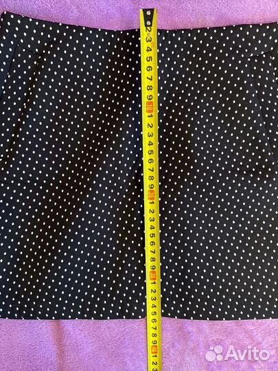 Юбка мини в горошек