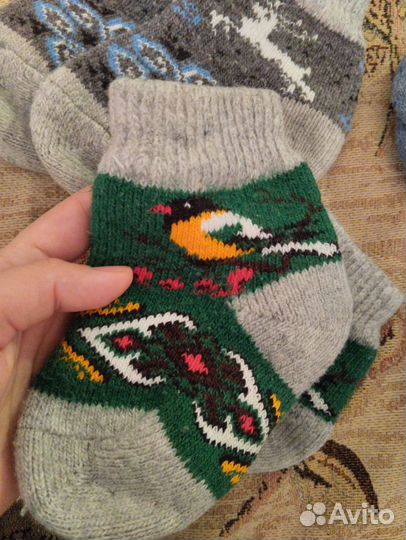 Носки шерстяные детские 14 см и 16 см