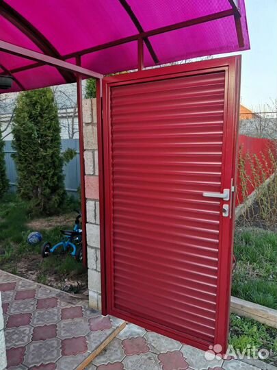 Калитка с ролетным профилем