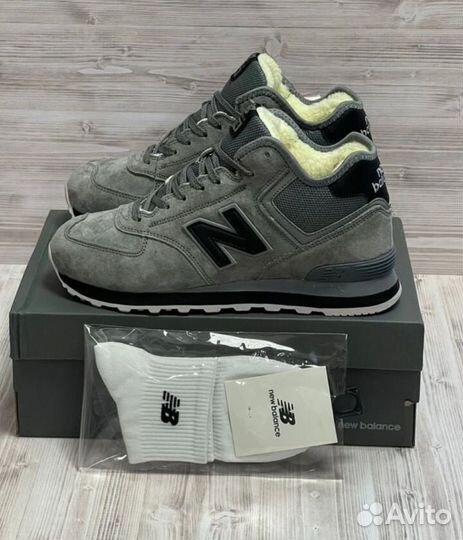 Зимние ботинки New Balance 574 Premium. Высокие