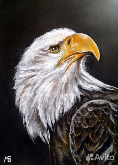 Авторская картина с орлом 