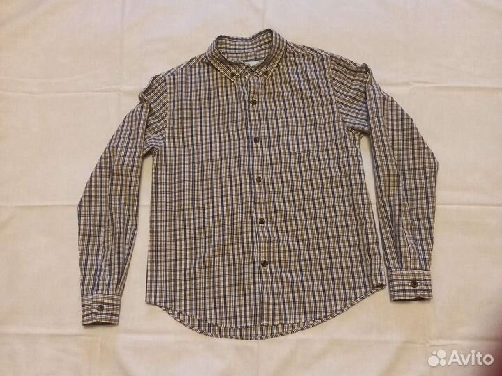 Рубашка детская на мальчика брендовая 10-12 лет