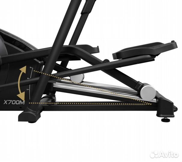 Эллиптический тренажер bronze GYM X700M с наклоном