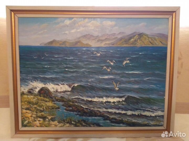 Картина Куркутский залив худ. Кузнецов М. 50х65