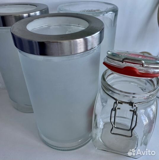 Банки стеклянные с крышками на замке IKEA
