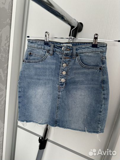 Джинсовая юбка pull bear