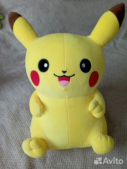 Мягкие игрушки, кот Басик, Пикачу, мама длинные но