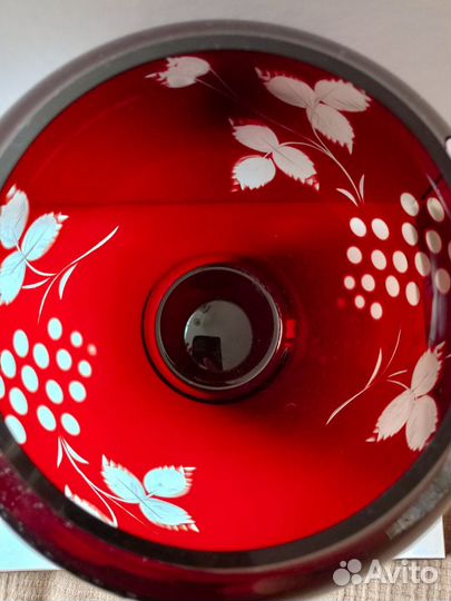 Ваза цветное стекло СССР