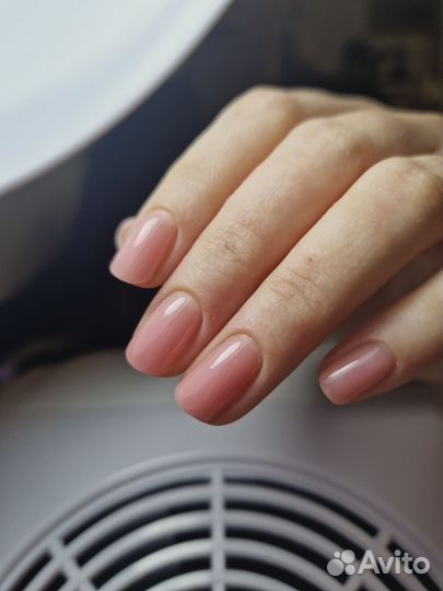 Маникюр с покрытием гель лак, наращивание ногтей