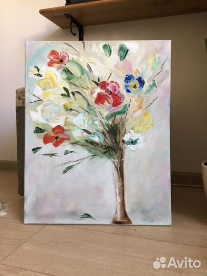 Картина холст Букет масло