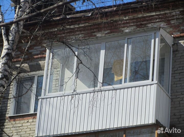 Балкон остекленный от завода