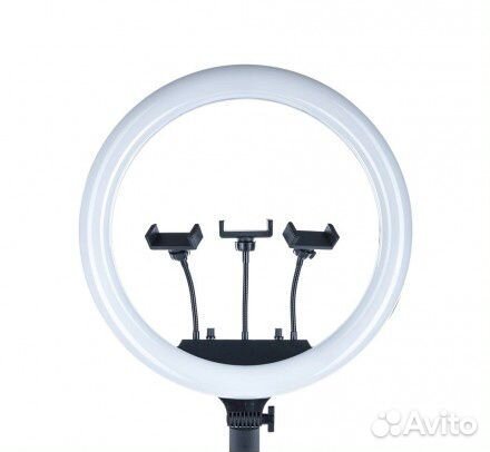 Кольцевая селфи лампа M18S с 3-мя держателями для