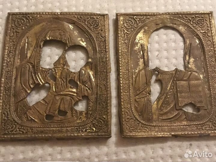 Старинные оклады венчальная пара