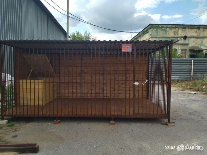 Вольер утепленный уличный для собак