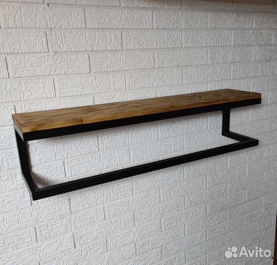 Полка настенная в стиле лофт