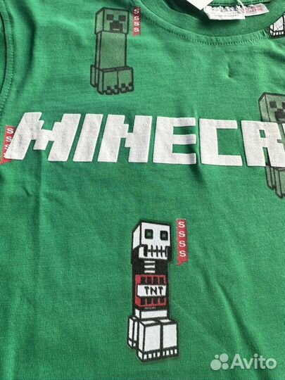 Футболка Zara Minecraft р.116,122,134,140,152,164