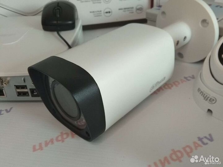 6 камер ip видеонаблюдения 4Мп регистратор Dahua