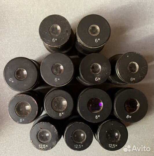 Окуляры, стекла для микроскопа