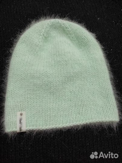 Шапка бини из пуха норки ручной работы