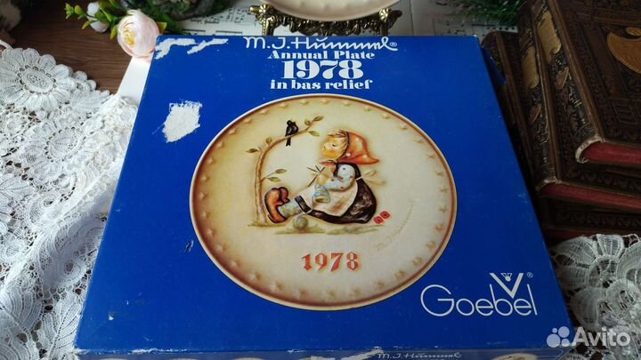 Настенная тарелка фарфор Германия Goebel 1978