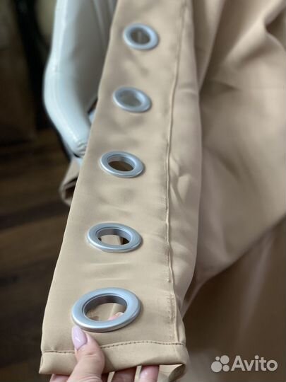 Шторы Капучино на люверсах 145*265