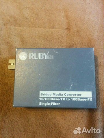 Оптоволоконный медиа-конвертер RubyTech