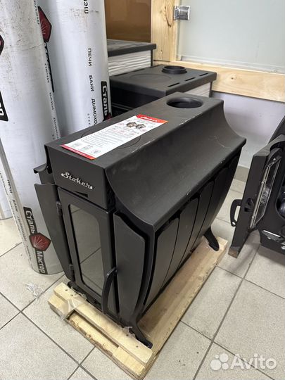 Печь отопительная газо-дровяная для дома