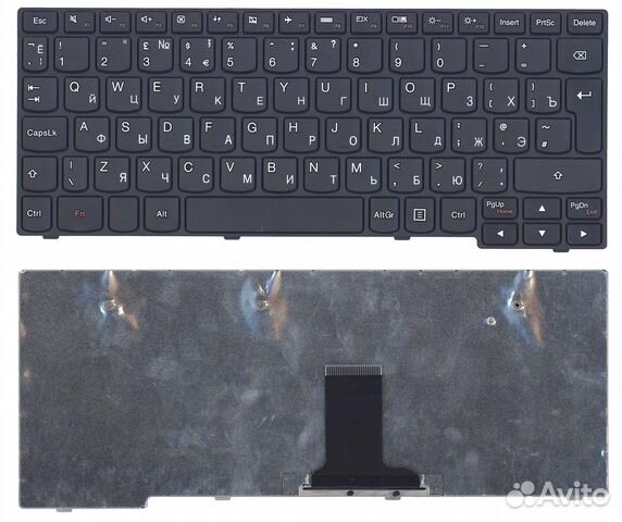 Клавиатура для Lenovo S100 черная с черной рамкой