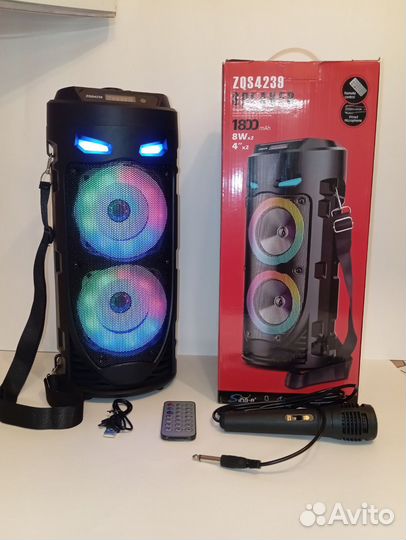 Блютуз колонка zqs 4239 40см