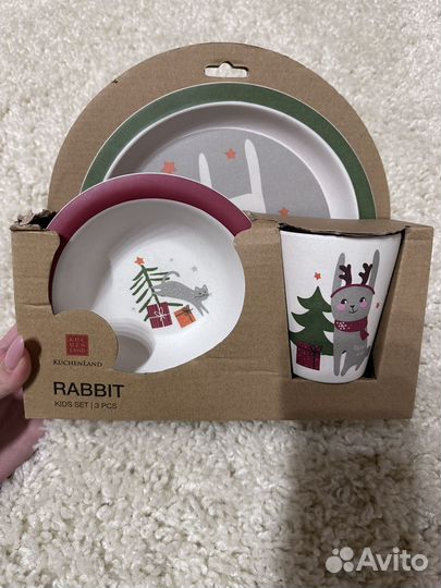 Набор посуды из бамбука kuchenland детский