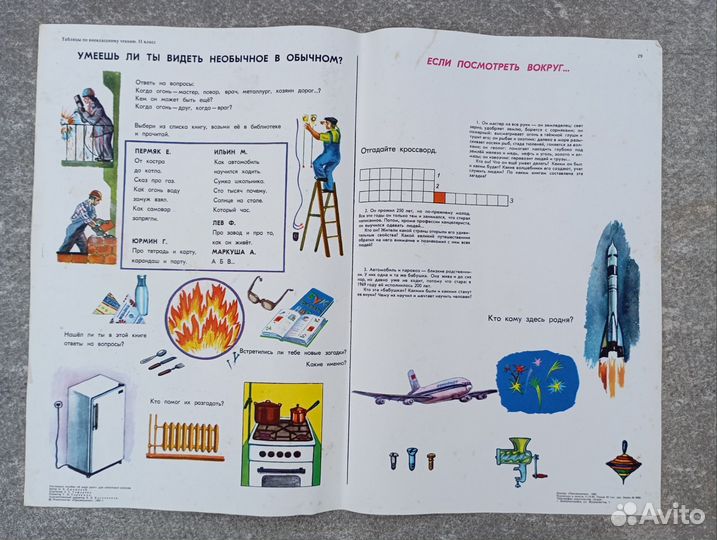 Учебные плакаты СССР внеклассное чтение
