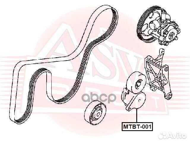 Mtbt-001 asva ролик натяжной mtbt001 asva