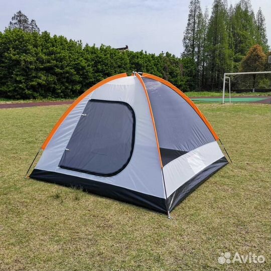 4-х местная палатка с тамбуром и навесом карповая