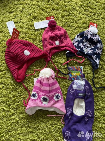 Шапка зимняя новая Reima, Kerry, Huppa шерсть 46-4