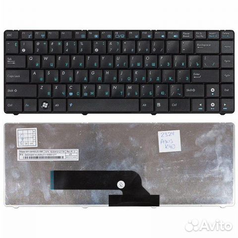 Клавиатура для ноутбука Asus K40 K40AB K40IN