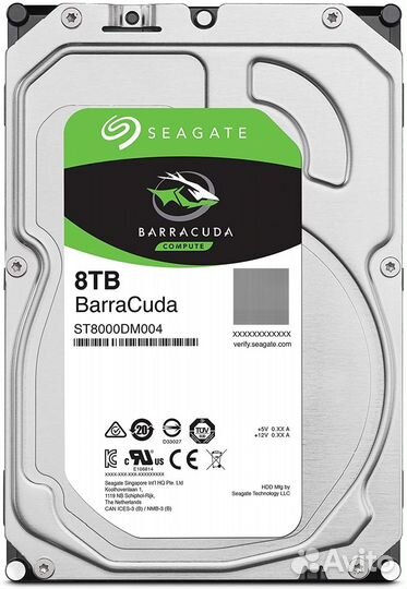 Жесткий диск HDD 8tb seagate barracuda