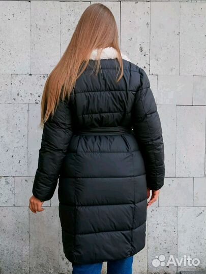 Пальто пуховик зимний женский 54-56 новый