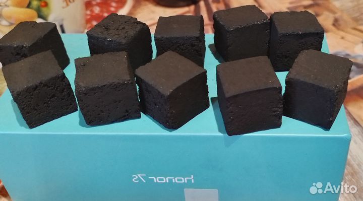 Уголь кубики десять штук