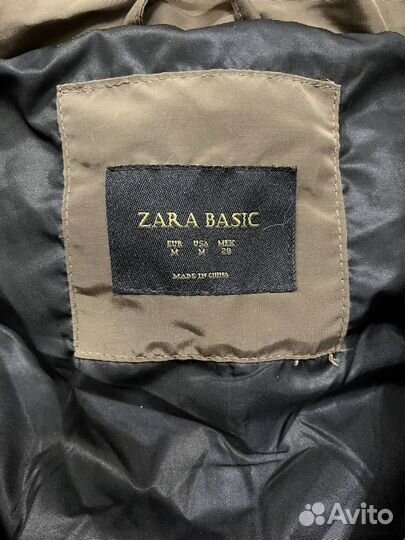 Пуховик женский Zara basic M